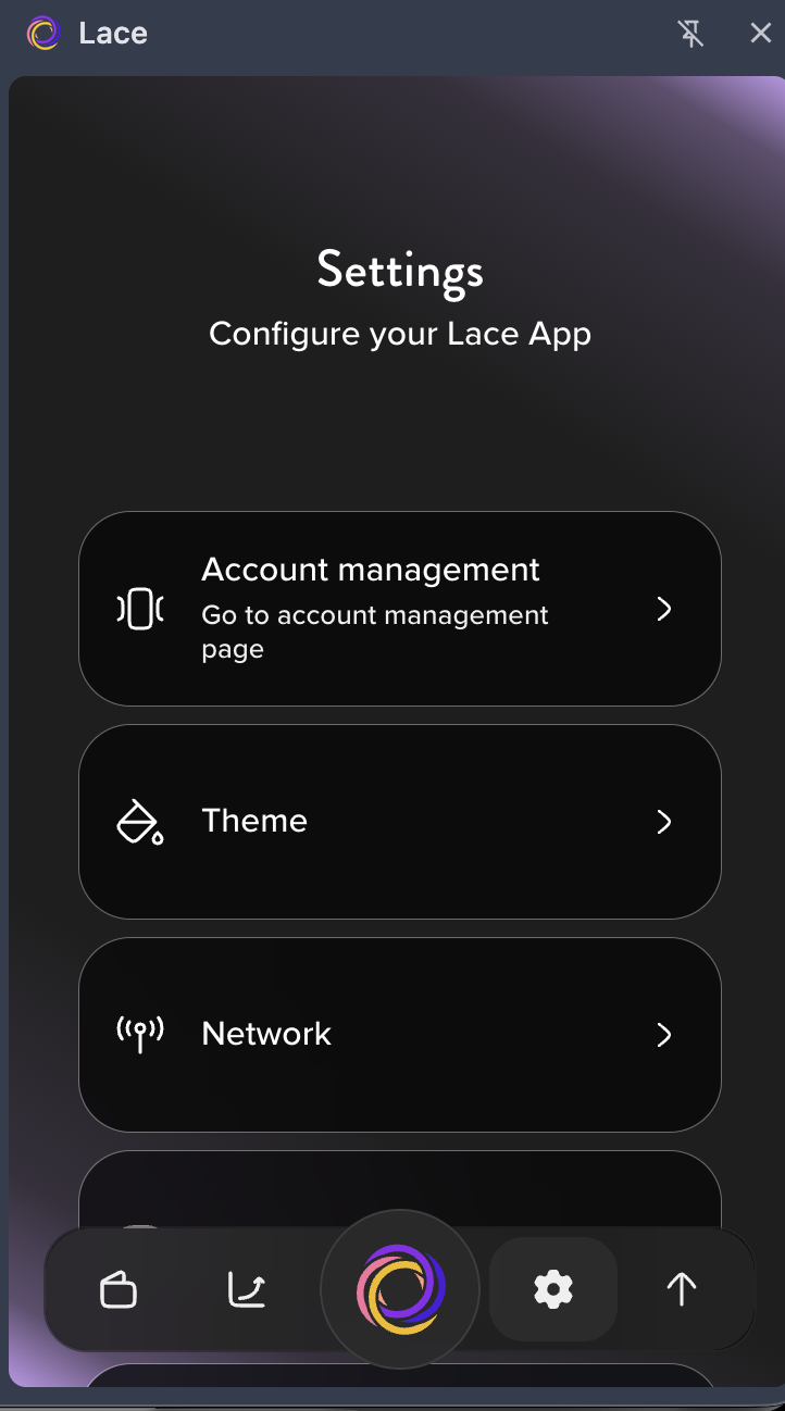 Open Settings → Network